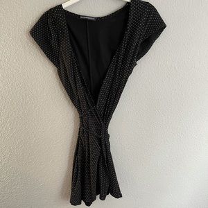 Brandy Melville polka dot black dress